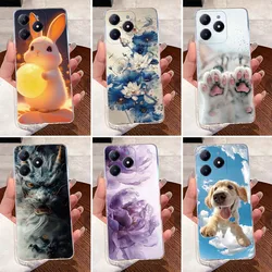 Funda Silicona Transparente Realme C63 / C61 – Diseño Dragón