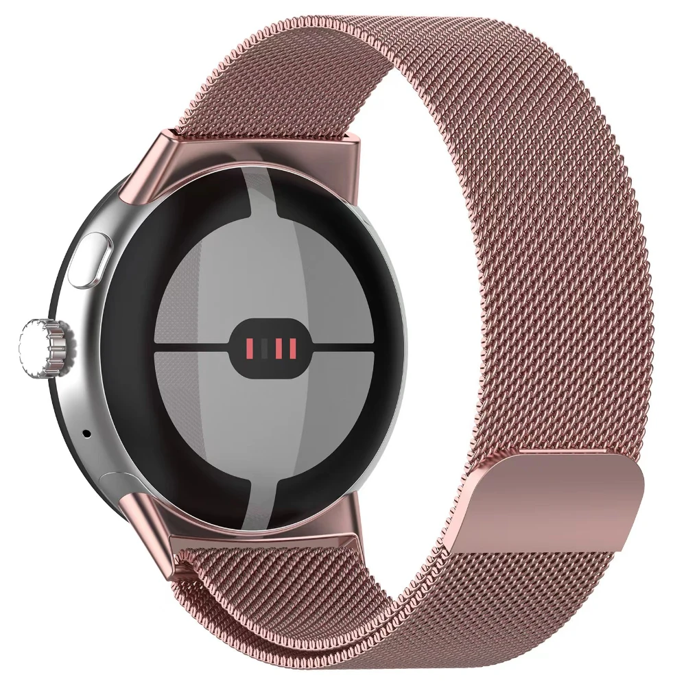 Correa milanesa sin espacio para Google Pixel Watch 3, pulsera de bucle magnético, Correa para Google Pixel Watch 2, banda de Metal de acero inoxidable - imagen 5