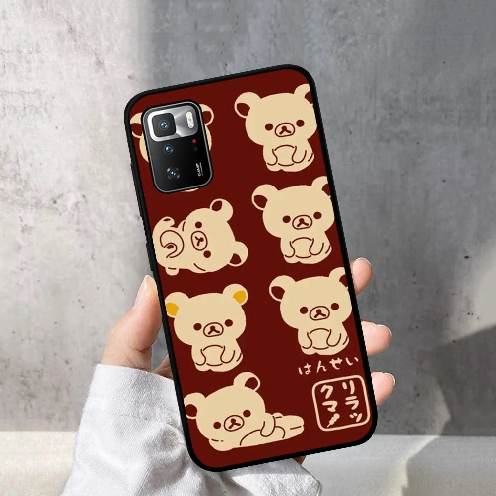 Bonita funda de teléfono Rilakkuma para Redmi Note 4X5 A 6 7 8 T 9 9S 10 11S 11Epro Poco M3 Pro - imagen 3