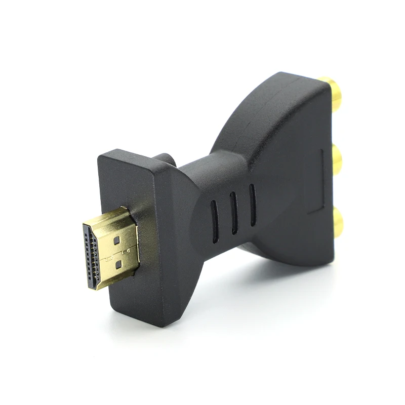 1 Uds. Para HD TV Box HD 1080P RCA AV a HDMI, convertidor adaptador compuesto compatible con HDMI macho a conector de Audio y vídeo 3RCA - imagen 3