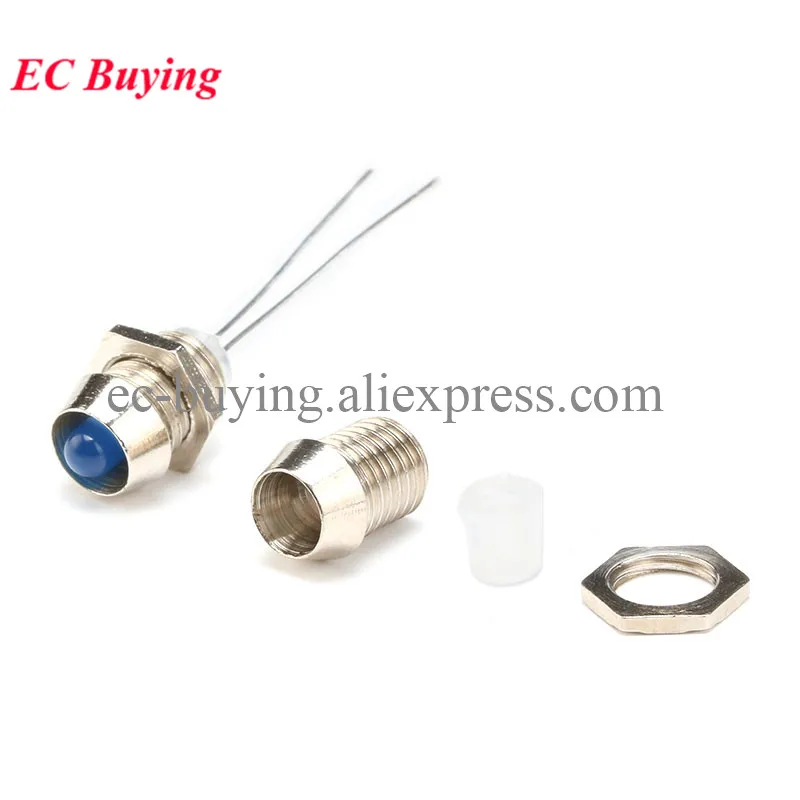 10 juegos/5 juegos de Bases de lámpara 3mm 5mm soporte de diodo LED Clip bisel enchufe montaje Panel pantalla DIY diodo emisor de luz - imagen 2