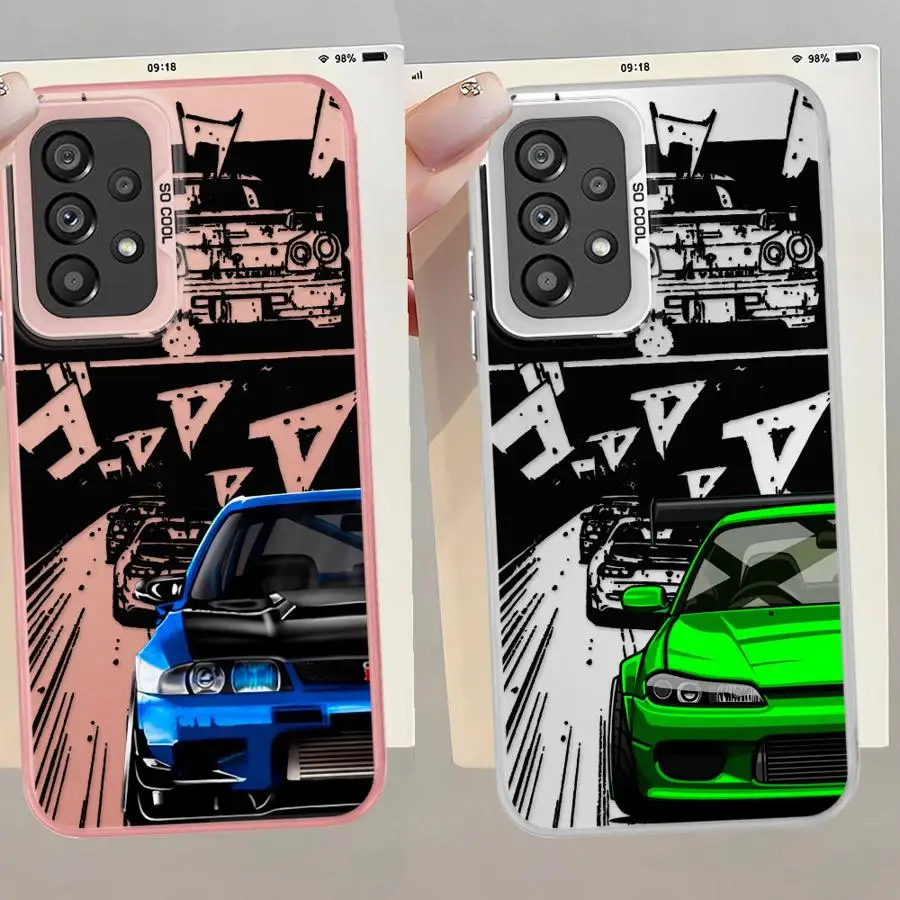 Funda de coche de deriva japonesa para Samsung, carcasa suave para Galaxy A12 A24 A25 A16 A34 A32 A15 A13 A22 A14 A23 - imagen 4