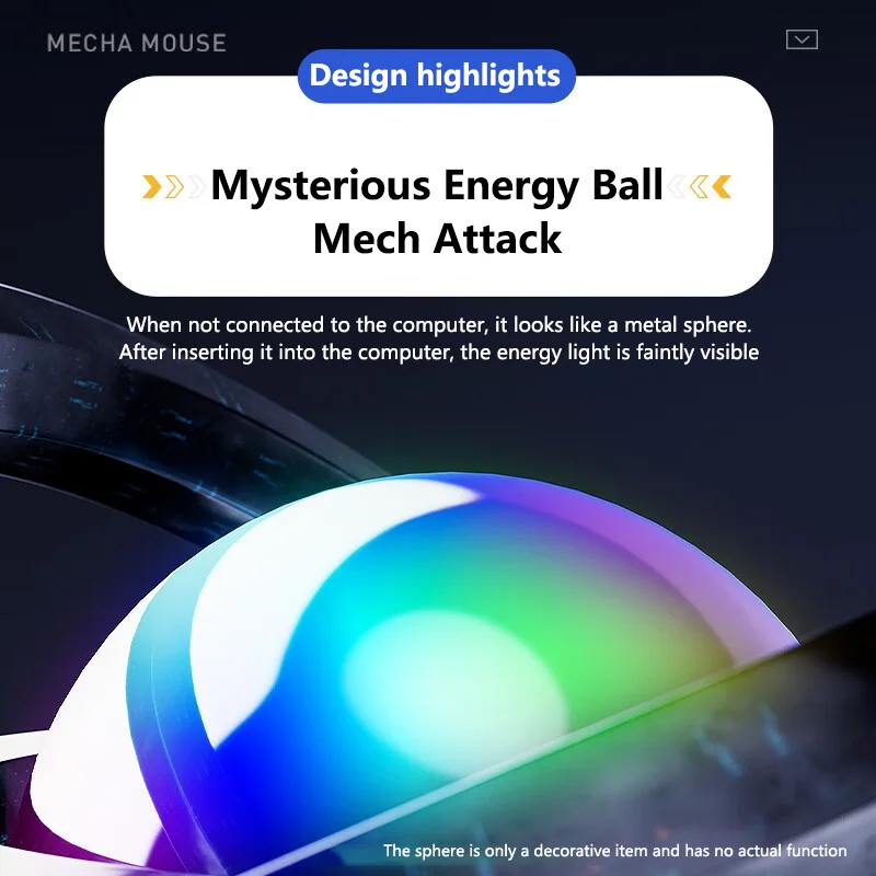 Ratón para juegos por cable W9 PRO, efecto de iluminación RGB, ratón silencioso, comodidad y sensación ergonómica, ajuste DPI de 6 velocidades para PC y portátil - imagen 5