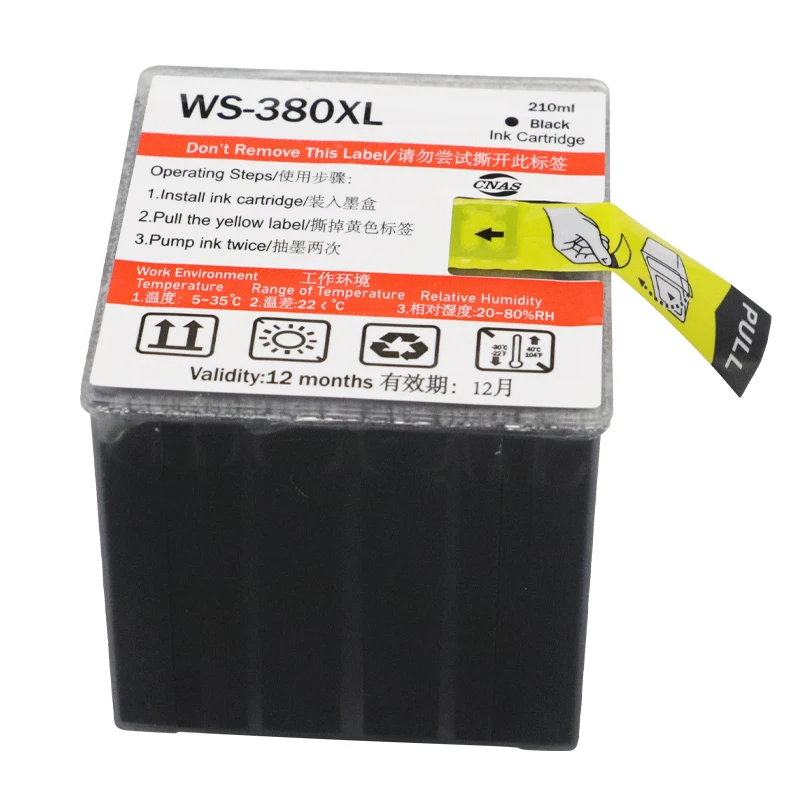 Cartucho de tinta Compatible con WS380 380XL 380 para impresora Epson Plotter, máquina de patrones de papel Pro H6 H8 H7 H9 HB XL V IoT Tablet - imagen 4
