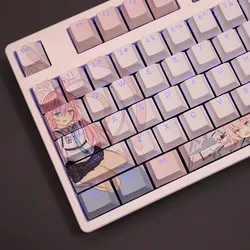 Keycaps Anime Takanasi Hosino PBT RGB - 104/87/61 Teclas