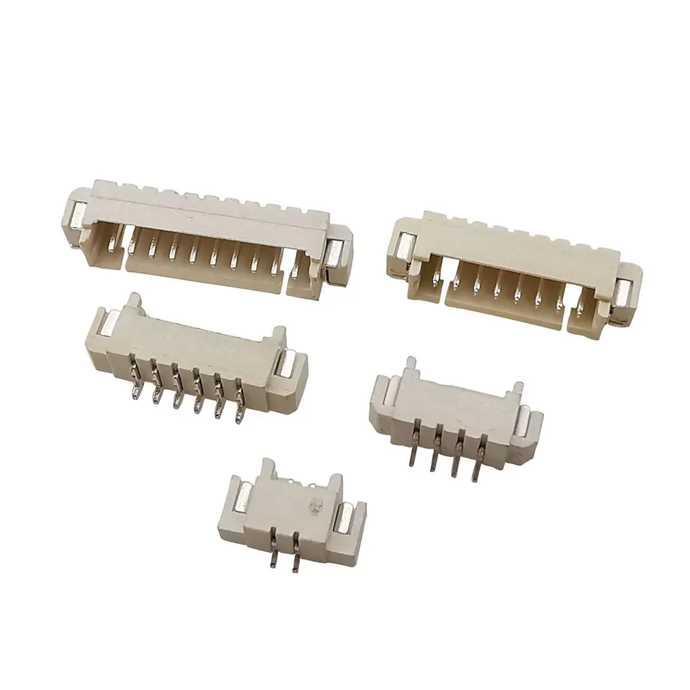 50/100 piezas JST MX 1,25mm RA SMT Horizontal Vertical SMD 2P3P4P 5P 6P 7P 8P 9P 10P 12P conector macho oblea conector de clavija - imagen 2