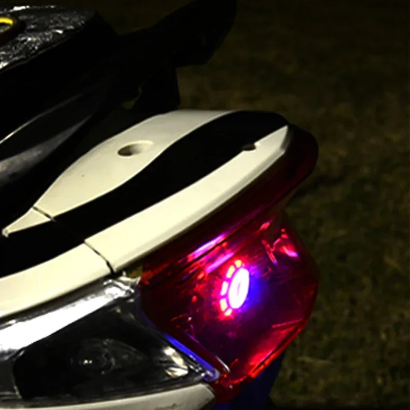 Faros led de ojo de Ángel para motocicleta, lámpara antiniebla rgb intermitente, Bombilla de ojo de Diablo, luces traseras, luz de freno, accesorios para moto, 1 unidad - imagen 4