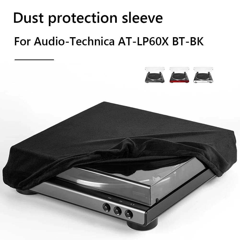Cubierta antipolvo para tocadiscos Audio-Technica AT-LP60XBT, fundas para tocadiscos de alta elasticidad, funda protectora plegable para polvo - imagen 2