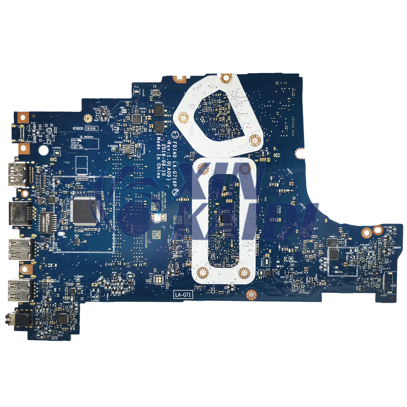 Para Dell Latitude 3490 3590 placa base LA-G716P 0XHR1J 0R1CJX 216-08900 i5i7 10th Gen CPU placa base completamente probada 3790 - imagen 3