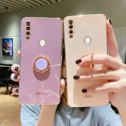 Huawei P30 Funda Silicona con Soporte de Anillo - Compatible P40