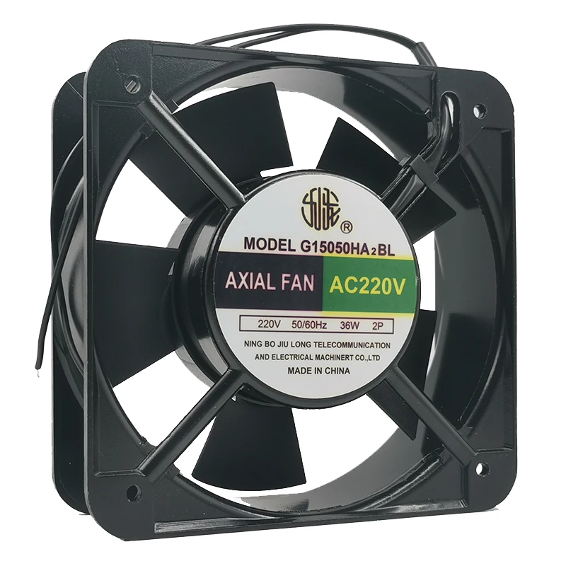 G15050HA2BL-ventilador de refrigeración de 220V, 36W, 15cm, 150x150x50mm - imagen 2