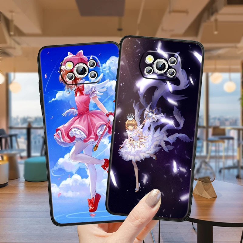 Funda negra para teléfono Xiaomi Mi Poco F5 F4 F3 X6 X5 X4 X3 M6 M5S M4 M3 C65 Pro GT NFC 5G - imagen 3