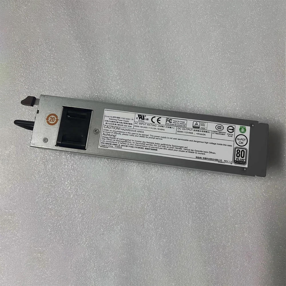 Para fuente de alimentación redundante Supermicro 600W 1U PWS-606P-1R - imagen 3