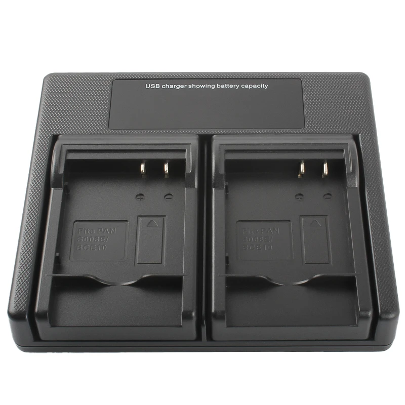 Cargador de batería Dual USB DMW-BCE10 para Panasonic, CGA-S008, DE-A40A, Lumix, DE-A39B, FS20, FX30, FX33, FX35, FX36, FX37, FX55, FX500 - imagen 4