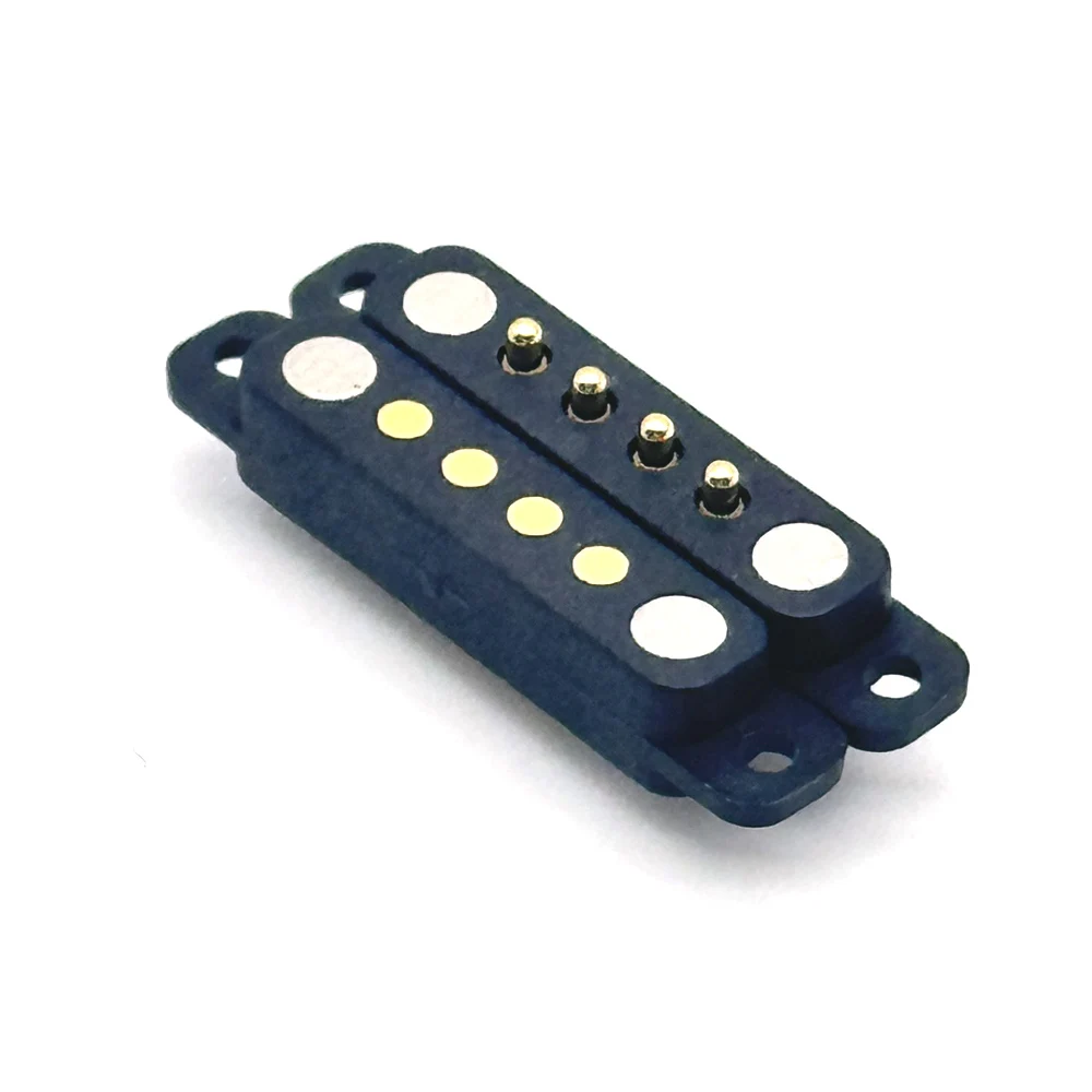 Conector Pin Pogo magnético de 5V, 1A, 4 pines, Pogopin, macho, hembra, 2,54mm, conector magnético CC con resorte, toma de corriente - imagen 4