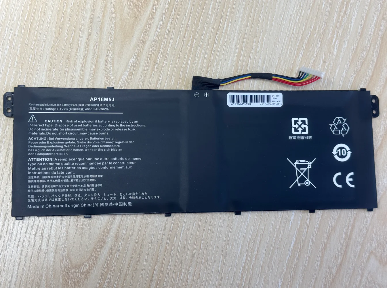 AP16M5J batería del ordenador portátil para ACER Extensa 15 N19C1 Aspire 3 A315-54 56-594W A315-22 41-R7SB 42-R7N2 N17Q4 A114-32-C2X1 - imagen 2