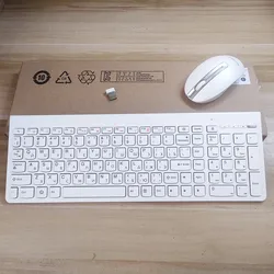 Lenovo SK-8861 – Teclado y Ratón Inalámbricos, Distribución Rusa