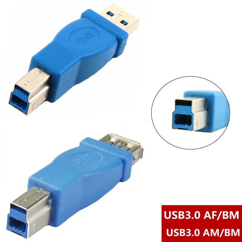 Adaptador USB 3,0 USB3.0 Impresión de alta velocidad A macho * A hembra a B macho * B hembra Mini 10P Micro BM adaptador par conector - imagen 2