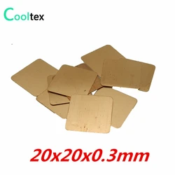 Almohadilla Térmica Cobre 20x20mm 0.3mm para GPU CPU VGA