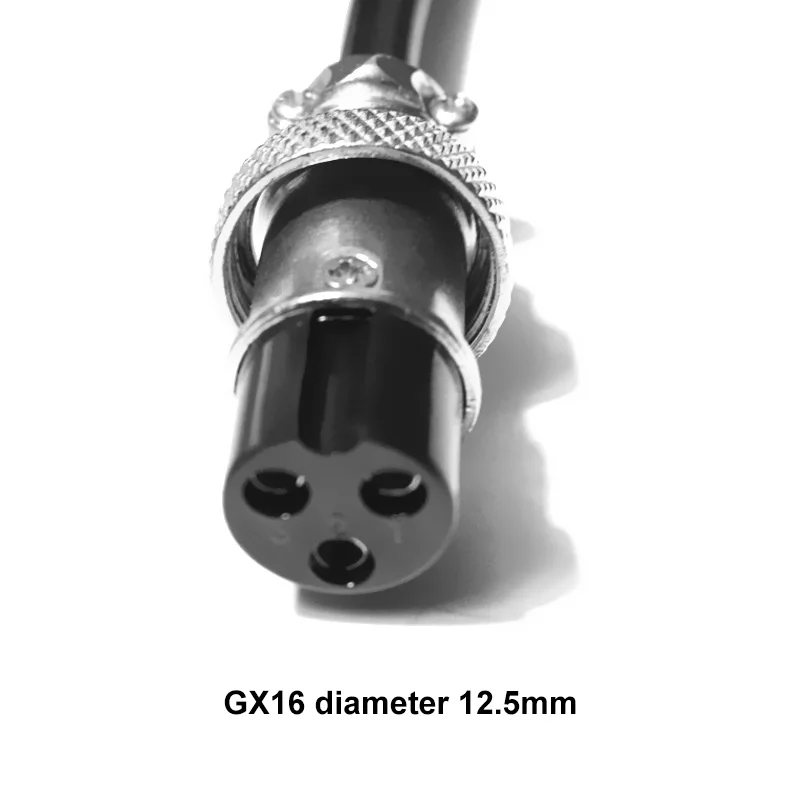 2 pines 3 pines XT60 a GX16 enchufe de aviación Cable de alimentación macho a hembra 12AWG Cable de salida de energía de carga de batería de vehículo eléctrico 0,3-3M - imagen 4