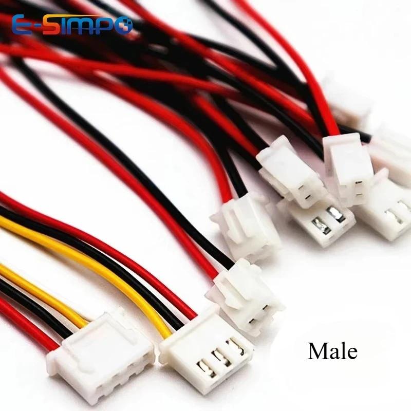 10 Uds 22awg/26AWG XH2.54 10/20/30cm hembra macho 2P 3P 4P 5P 6P enchufe Butt-junta aérea Dock engarzado Terminal Cable conector - imagen 4