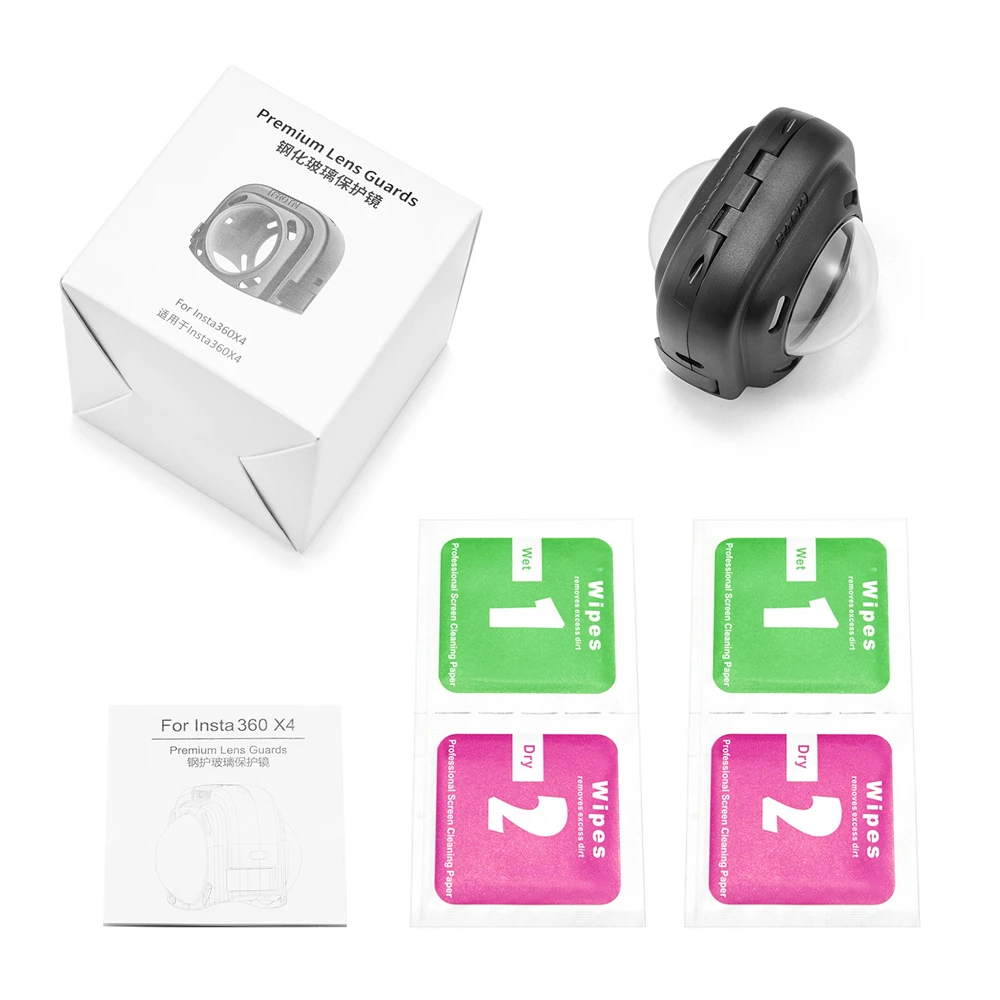 Protector de lente para Insta360 X4, accesorios, cubierta de lente de vidrio, funda protectora antiarañazos para Insta 360 X4, lente de cámara de acción - imagen 5