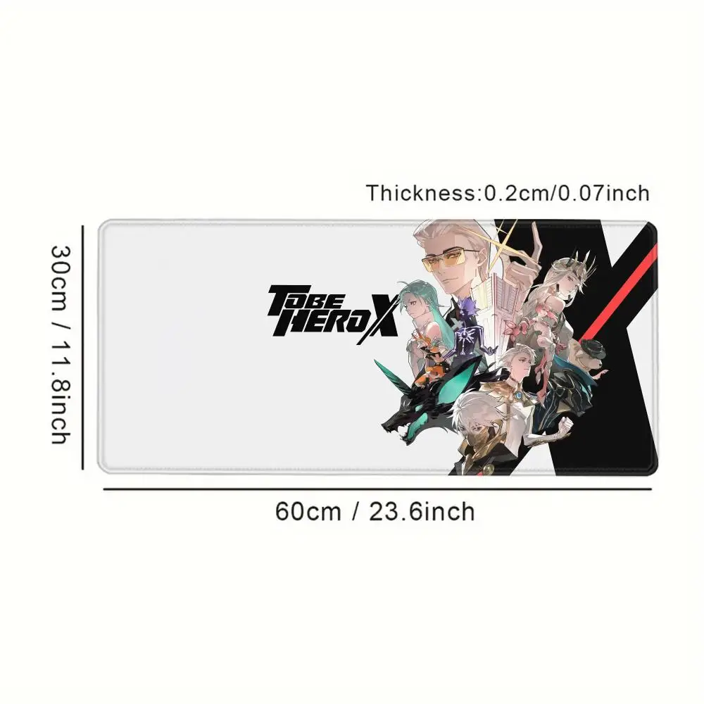 Alfombrilla de ratón para ordenador portátil, accesorios para juegos, alfombrilla de ratón de Anime To Be Hero X con estampado HD, alfombrilla de ratón de escritorio, alfombrilla de teclado antideslizante para regalo para adolescentes - imagen 2