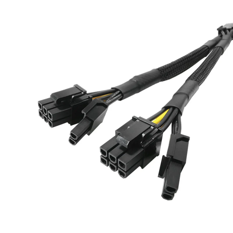 Divisor de Cable GPU de cobre puro, 8 pines a doble 8 pines, Cable de conversión hembra a macho, adaptador de Cable de extensión de alimentación para tarjeta gráfica - imagen 4