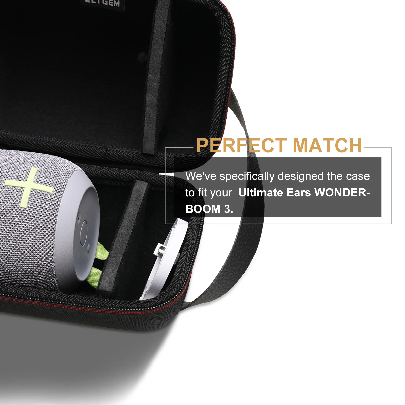 LTGEM Estuche rígido de EVA para Ultimate Ears WONDERBOOM 3 Altavoces Bolsa protectora de almacenamiento Estuche para altavoces (solo bolsa) - imagen 4