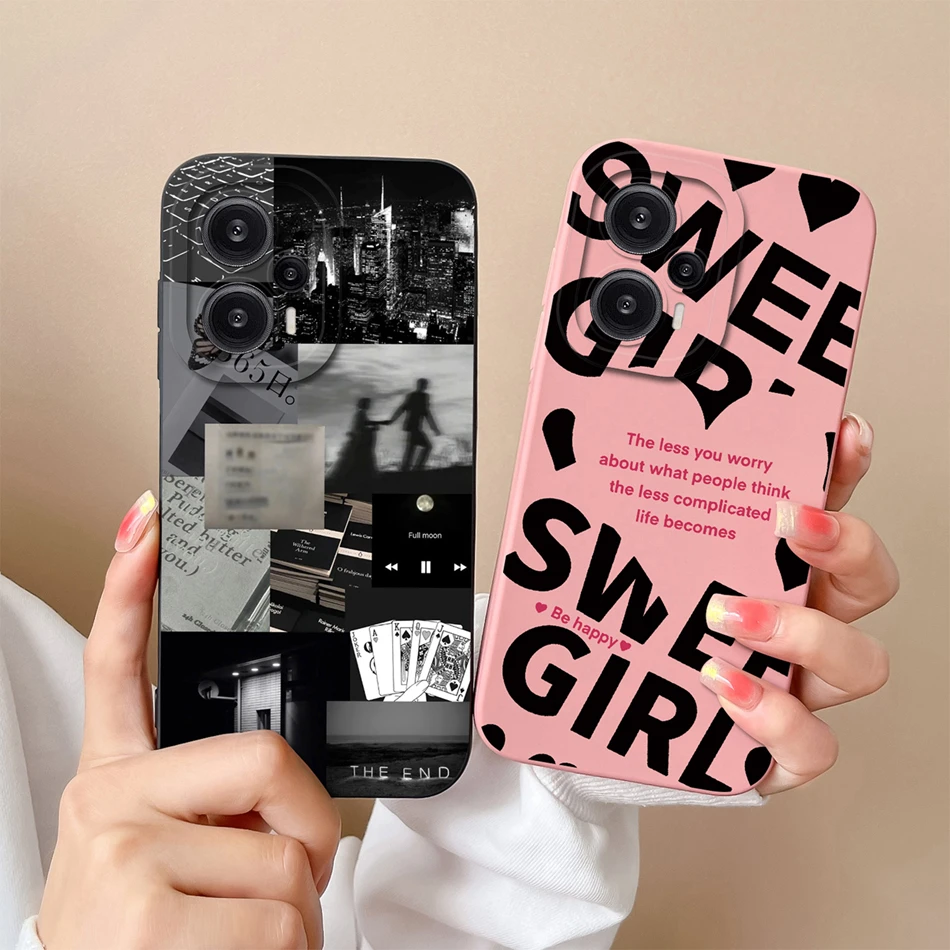 Funda para Redmi Note 12 Turbo/Note 12 Pro Speed, carcasa de teléfono, protección completa a la moda, fundas traseras de silicona líquida suave de alta calidad - imagen 5