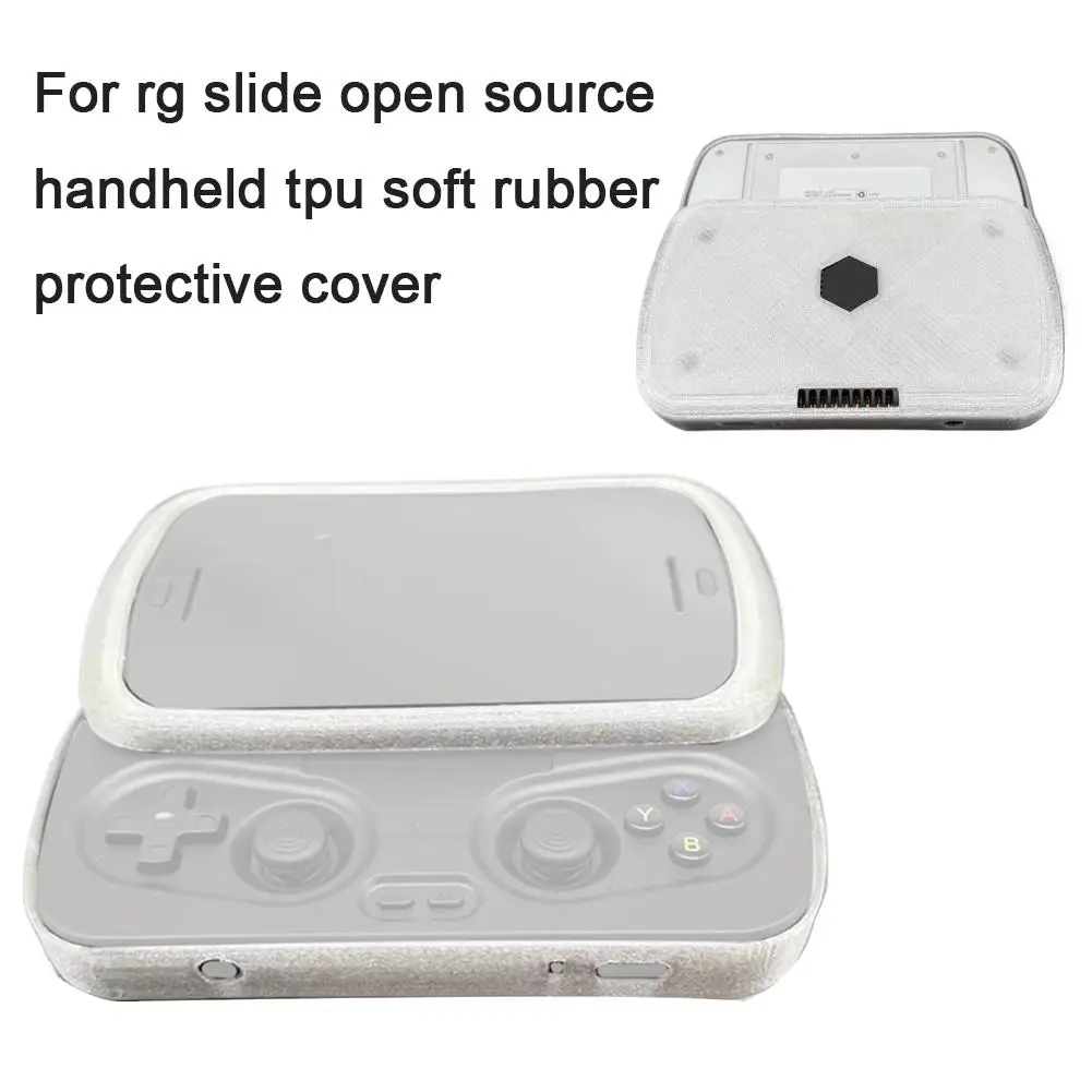 Para RG Slide Open Source consola de juegos portátil TPU funda de juego accesorio controlador cubierta protectora suave goma completa Y4B8 - imagen 5