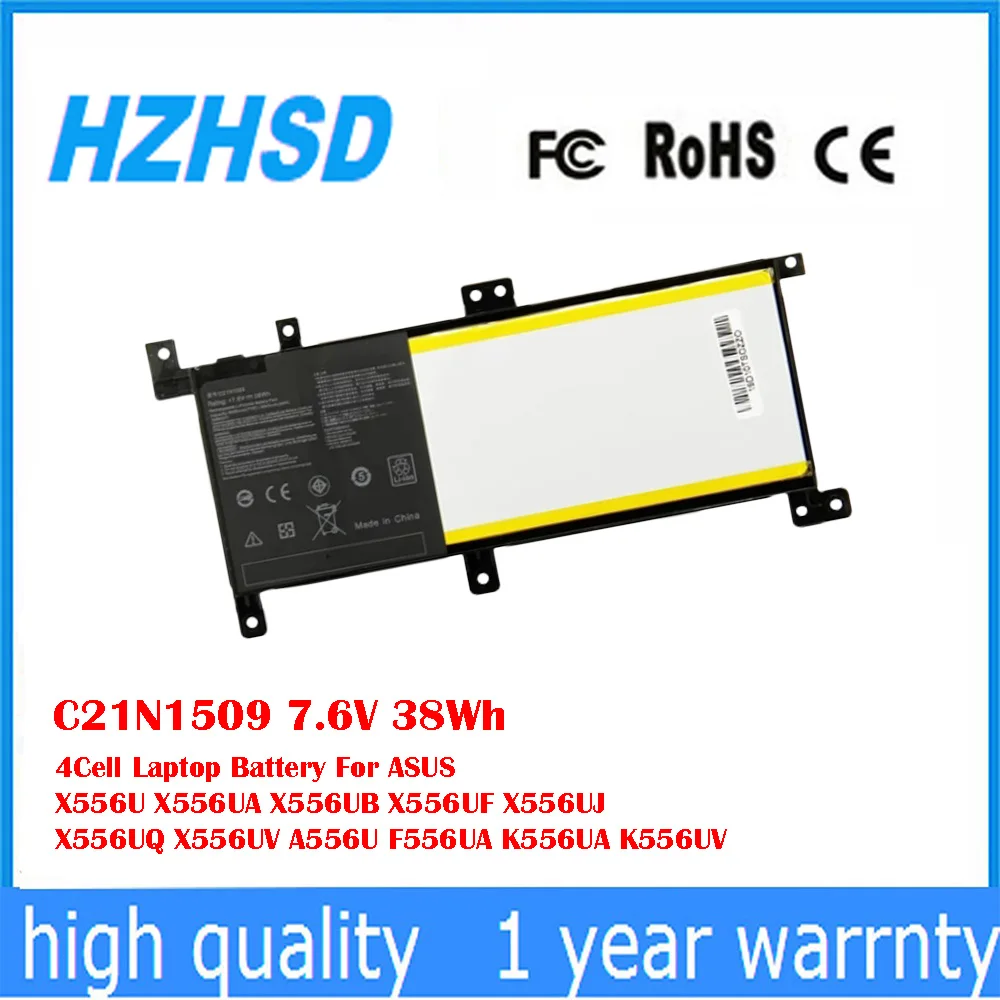 C21N1509 7,6 V 38Wh 4 celdas batería del ordenador portátil para ASUS X556U X556UA X556UB X556UF X556UJ X556UQ X556UV A556U F556UA K556UA K556UV