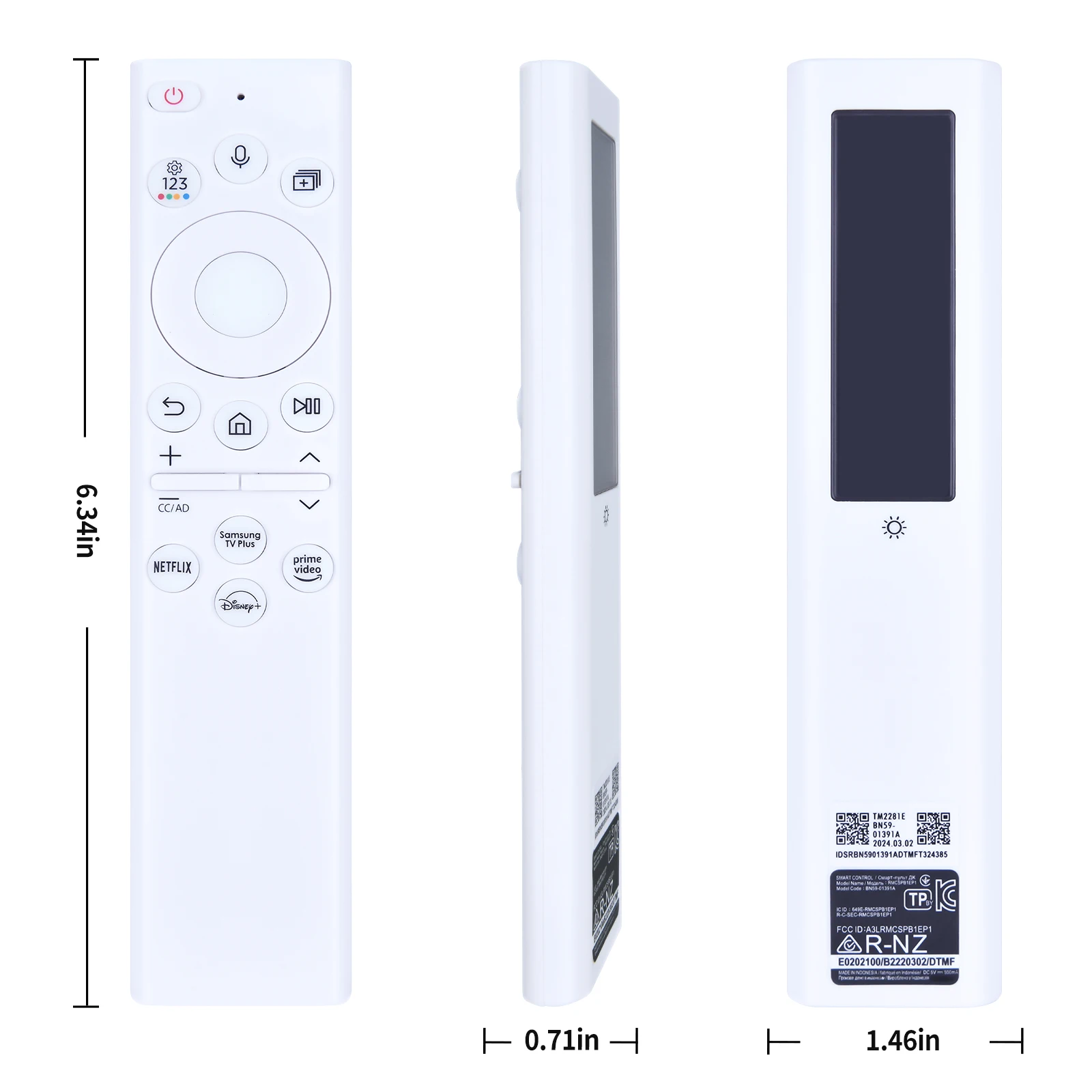 Nuevo BN59-01391A Control remoto por voz para Samsung TV carga Solar QN43LS01BAFXZC QN43LS01BAFXZC QN55LS03BAFXZA LS03B - imagen 5