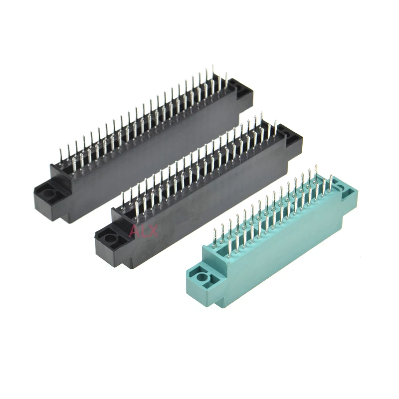 Ranura de conector de tarjeta de borde de 1 pieza, paso de 3.175mm, 30/40/44/56/60/72/80/86/100 Pines, PCB, enchufe de dedo dorado, orificios - imagen 3
