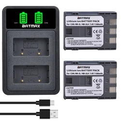 BatMax NB-2L Batería Canon EOS 400D USB-C con Cargador