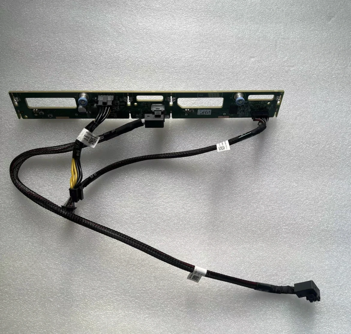 Para Dell PowerEdge R740xd 2 puertos 3,5 "SAS/SATA plano posterior 0Y6H32 Y6H32 CON cables