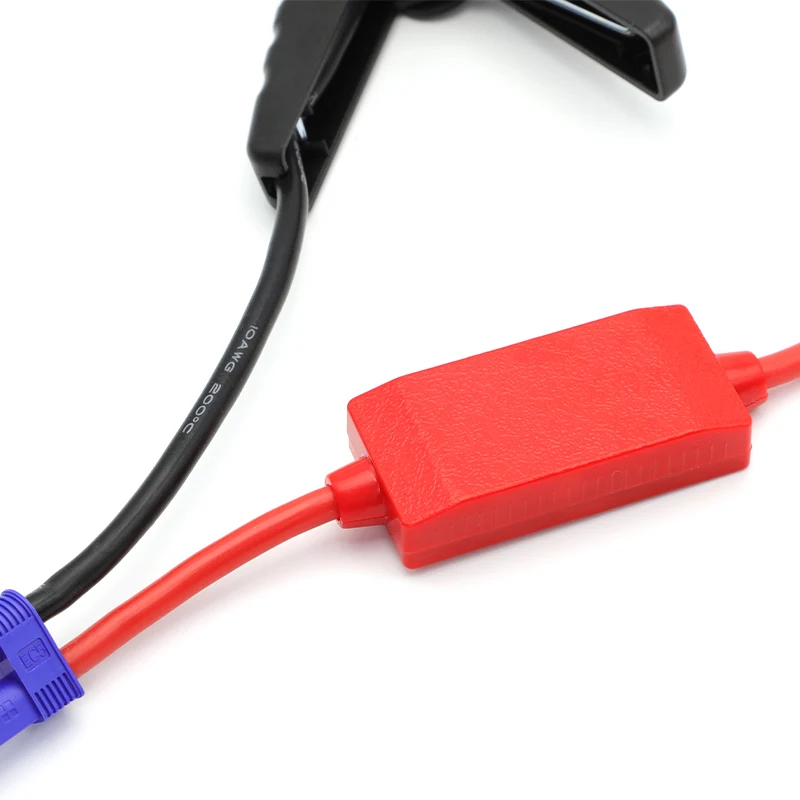 1 Uds. Cable de puente con Clip de Cable de fuego conector EC5 abrazadera de cocodrilo batería de refuerzo para arranque de emergencia de coche accesorios de coche - imagen 5