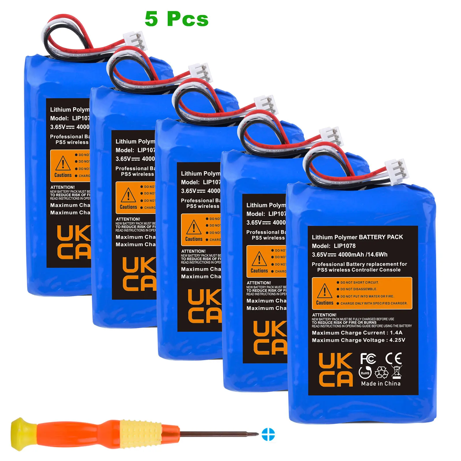 5 pcs batteries
