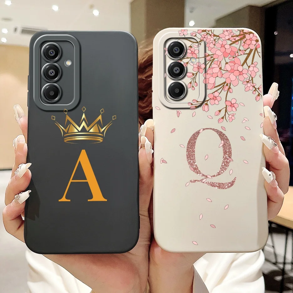 Para Samsung Galaxy A17 5G funda SM-A716B Linda pareja letras cubierta suave TPU mate funda de teléfono para Samsung A17 A 17 5G Fundas Coque