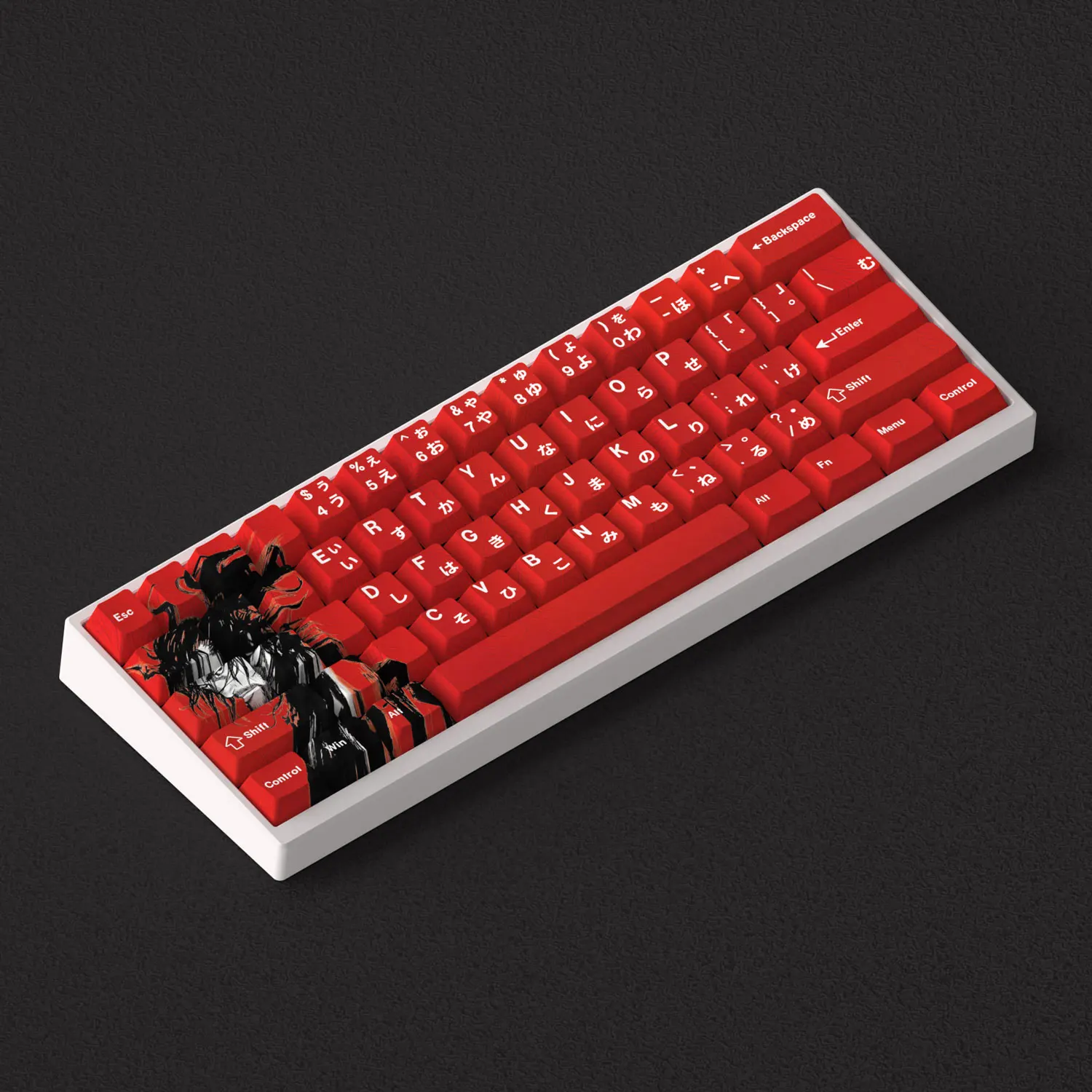 Vagabond Keycaps rojo PBT tinte Sub Cherry 73 teclas Anime cómic japonés para 60 65 68 diseño Teclado mecánico GK61 Anne Pro 2 - imagen 2