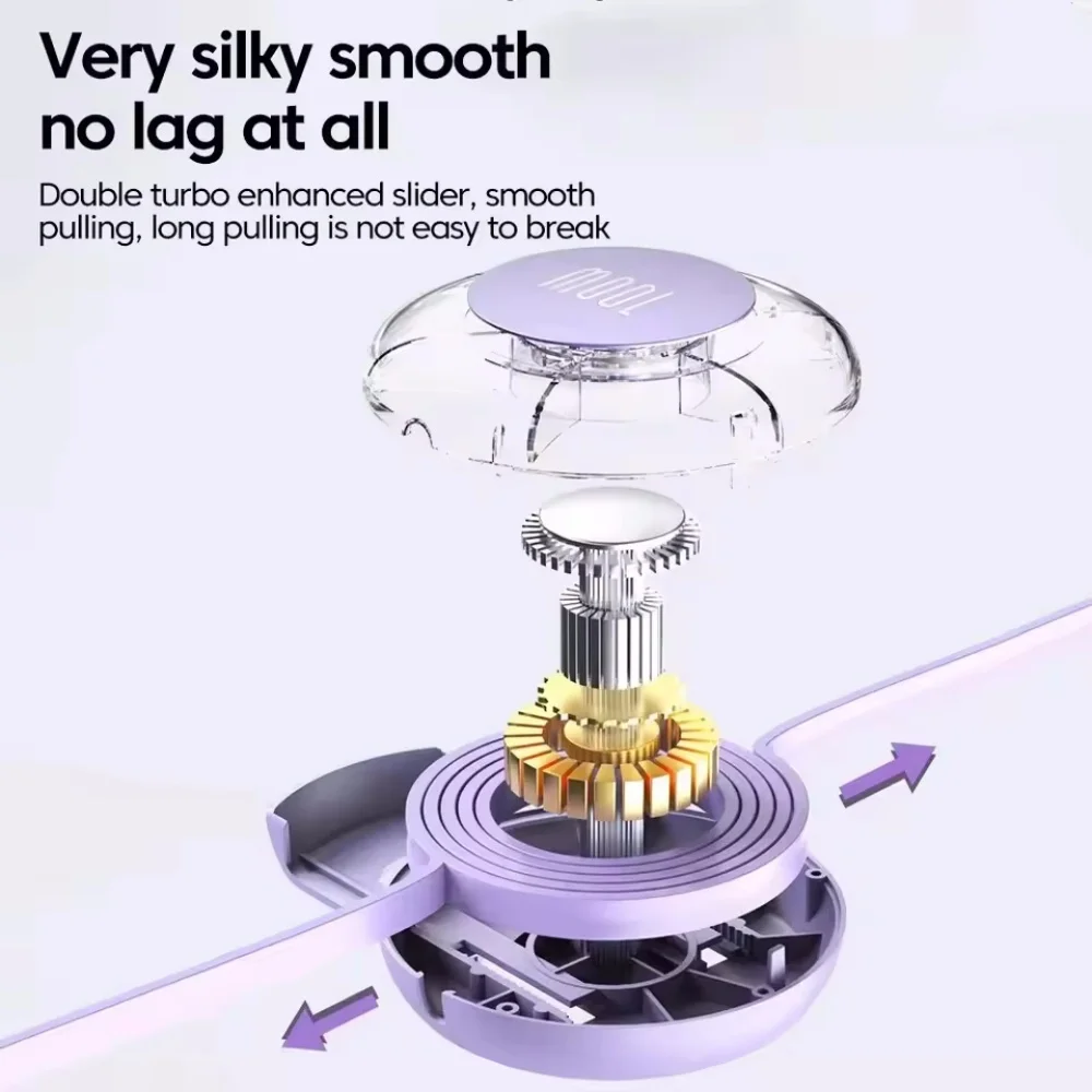 Cable retráctil PD 100W USB tipo C a tipo C Cable de carga rápida USB C a USB C para iphone 15 16 Pro Huawei Tablet Laptop - imagen 3