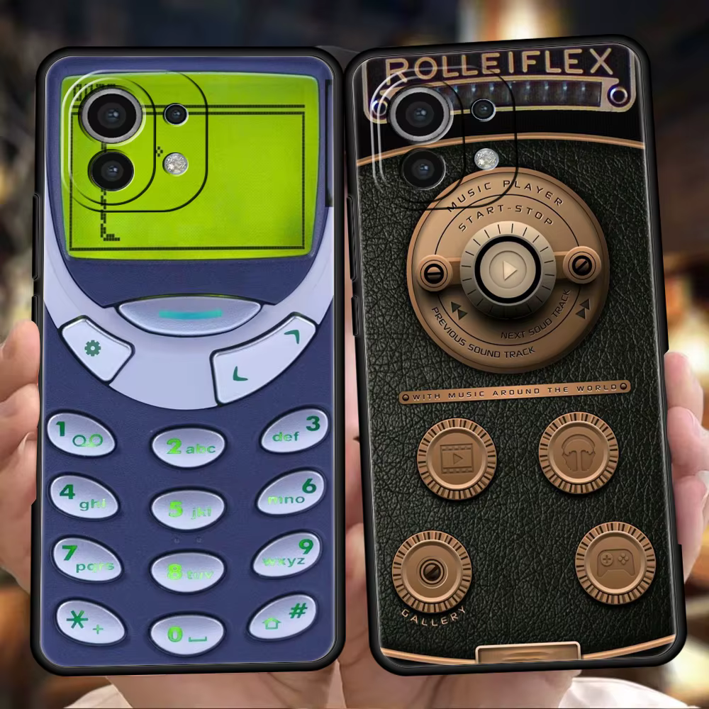 Funda de teléfono con Cassette de cinta para juegos de cámara Retro, funda para Xiaomi 15 14 13 12 Lite 14T 13T 12T Pro Poco X7 X6 X5 X4 X3 NFC F7 F6 Pro