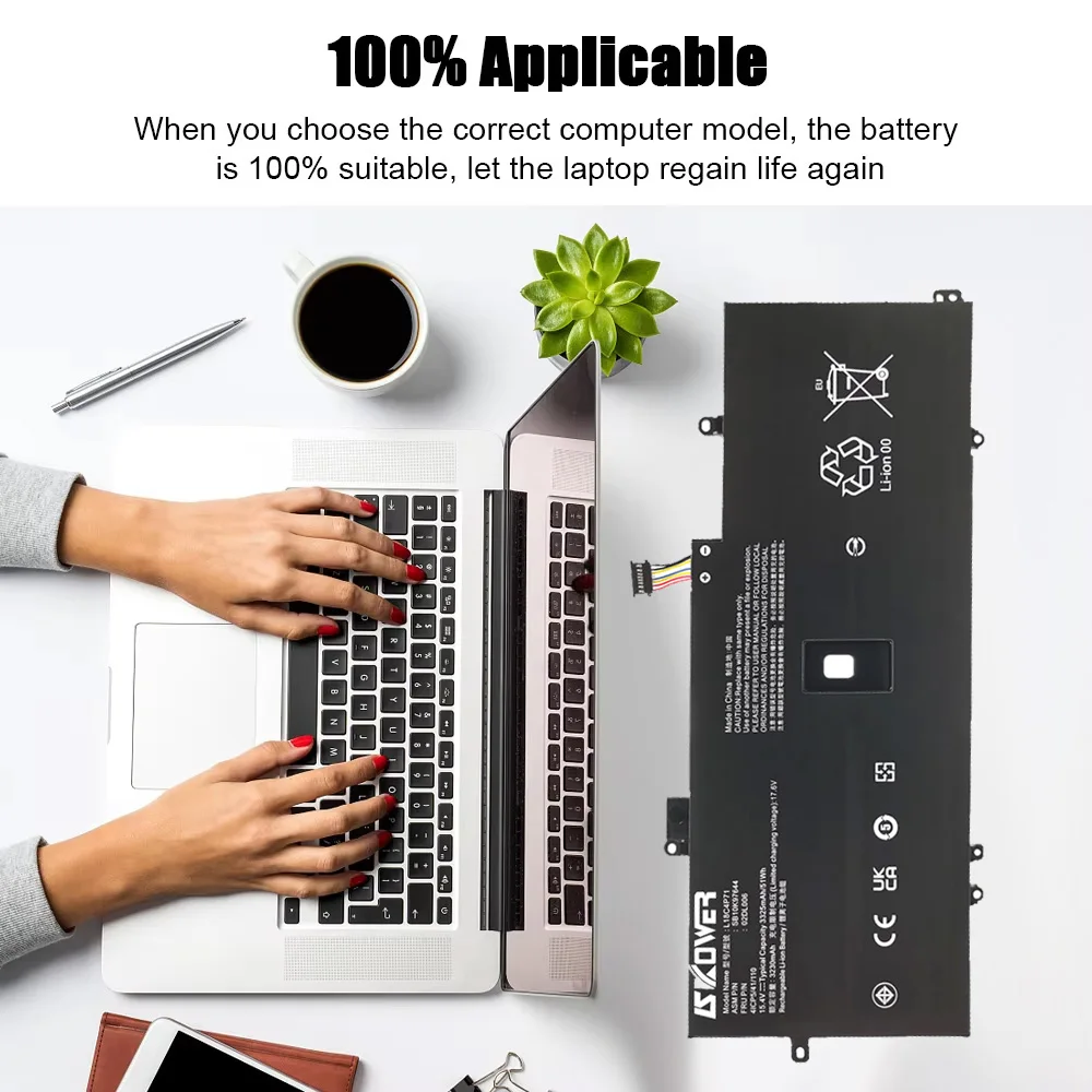 SKOWER L18C4P71 batería del ordenador portátil para Lenovo Thinkpad X1 Carbon 7th 2019 2020 L18L4P71 SKB10K97642 - imagen 5