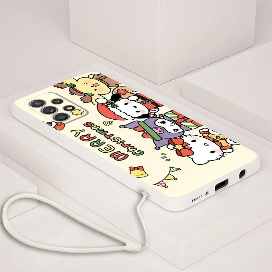 Funda navideña con bonito personaje para Samsung Galaxy A24 A16 A11 A12 A36 A26 A34 A35 A51 A15 A13 A14 A22 A52 funda blanda - imagen 5