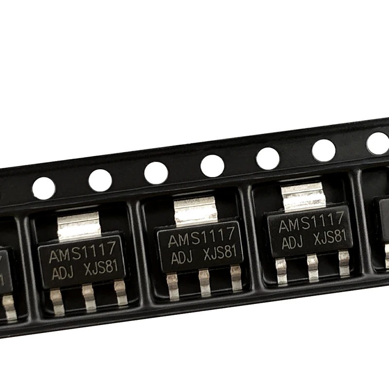 Regulador de Voltaje Serie AMS1117 SOT-89 piezas,-100,-1,5,-1,8,-2,5,-3,3,-5,0