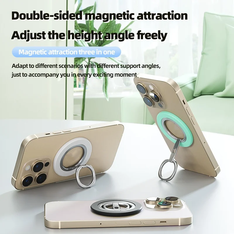 Soporte magnético para anillo de teléfono, soporte plegable portátil para teléfonos móviles, accesorios para teléfono, agarre de soporte