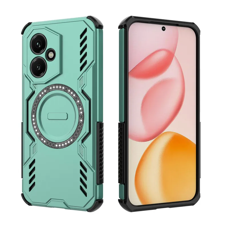 Para Honor 400 Funda Honor 400 Funda disipación de calor carga inalámbrica magnética parachoques Fundas protectoras para teléfono en Honor 400 Funda - imagen 5