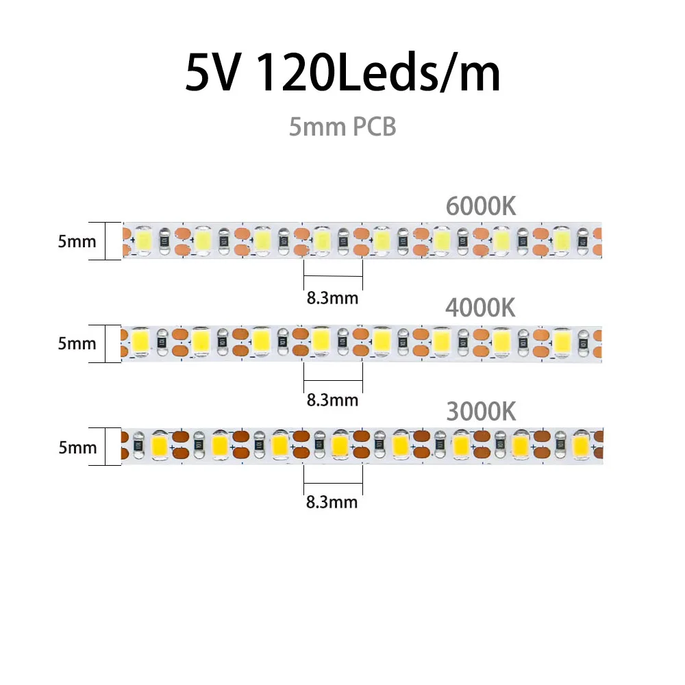 5mm 5V 120LEDS
