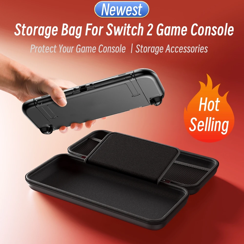 Bolsa de almacenamiento de edición limitada para consola de juegos Switch 2, estuche de almacenamiento violeta y escarlata, bolsa de mano NS 2, accesorios de bolsa de viaje - imagen 4