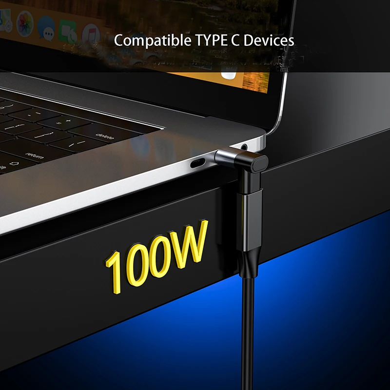 Convertidor USB tipo C, adaptador de codo macho a hembra para interruptor, enchufe de transferencia de 4K60HZ PD100w 20gbps para iPad Steam Deck Phone Laptop - imagen 3